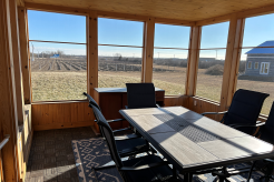 SCREENED PORCH WITH VINEYARD VIEW