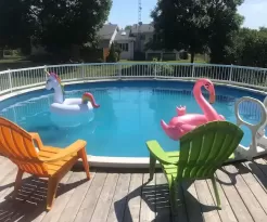 A DAZZLING, CHEST-HIGH POOL